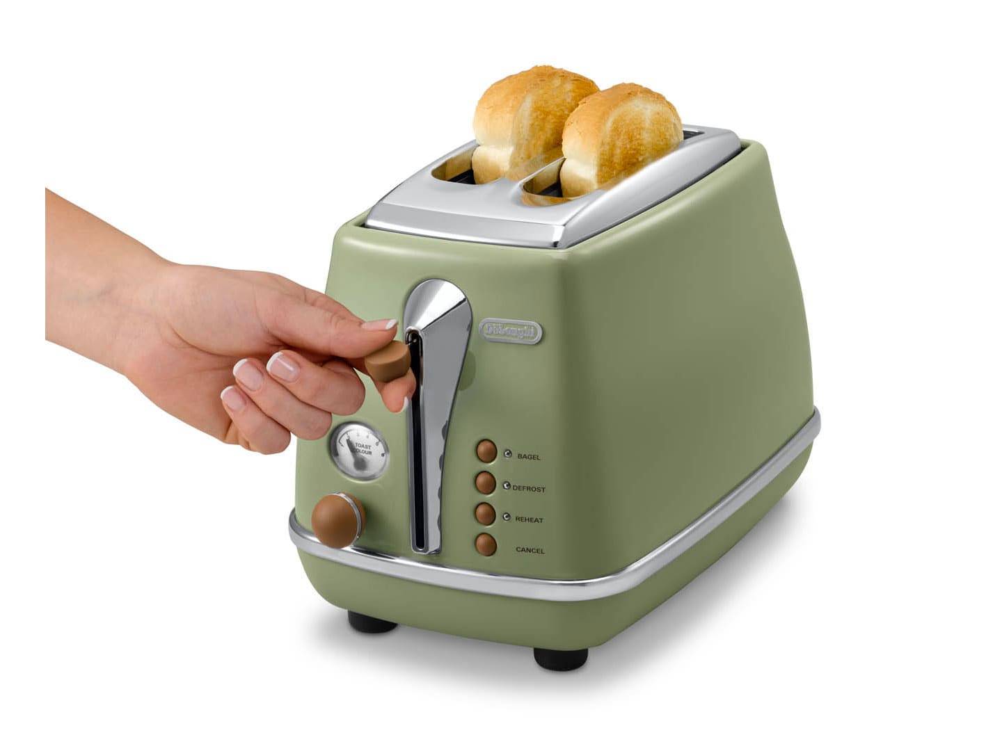 DE LONGHI - De'Longhi Icona Vintage CTOV 2103.GR - Toaster-3