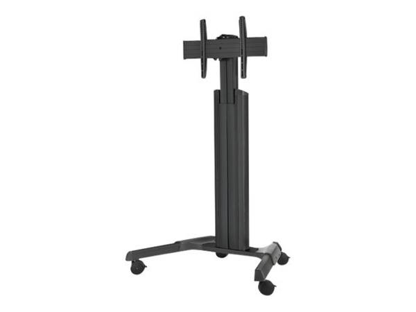 Chief Fusion Medium Height Adjustable Mobile TV Cart - For Displays 32-65" - Black - Wagen - für LCD-Display - Schwarz -