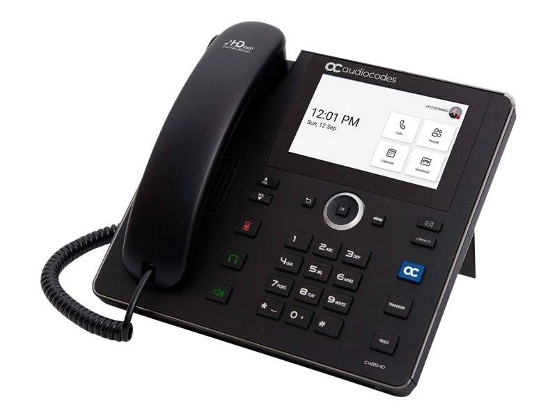 AudioCodes C455HD - VoIP-Telefon - mit Bluetooth-Schnittstelle mit Rufnummernanzeige-0