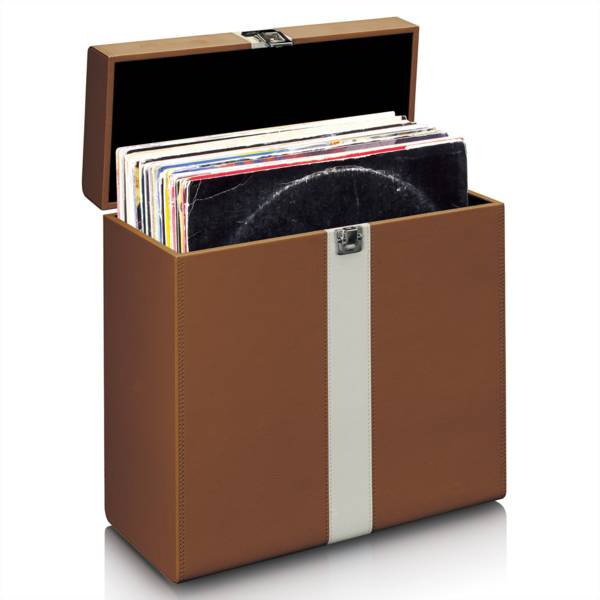 Lenco Classic Phono TTA-301BNWH - Tasche für 30 Vinyl-Schallplatten