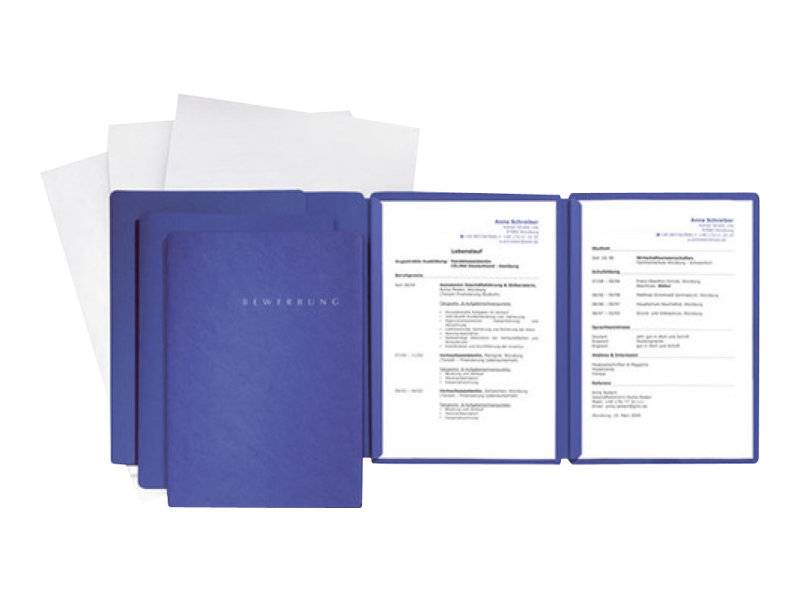 Pagna Special - Klemmleistenordner - für B4 - Blau (Packung mit 3)-0