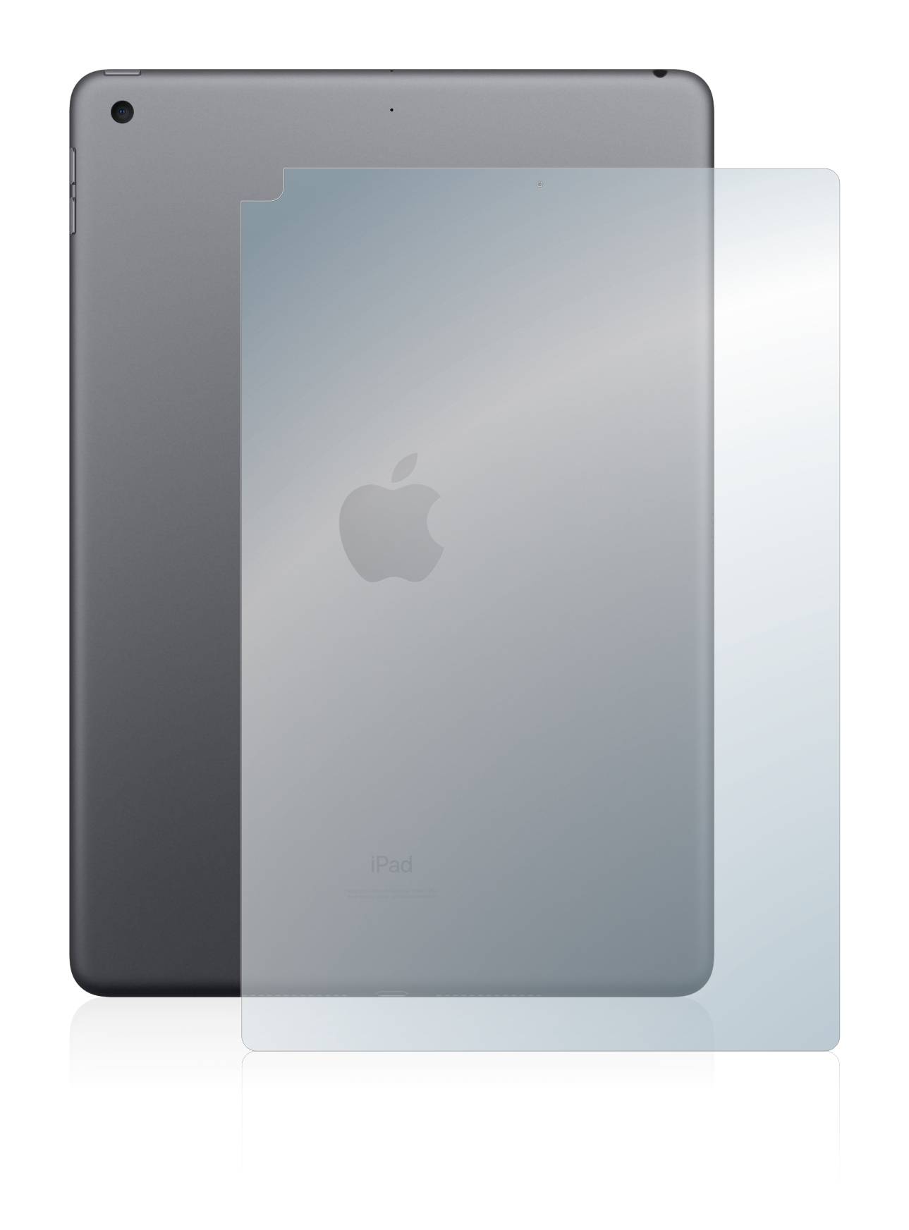 upscreen Schutzglas für Apple iPad 10.2″ WiFi 2021 (Rückseite, 9 Gen.) Schutzfolie Panzer Folie Glas Display Schutz kla-2