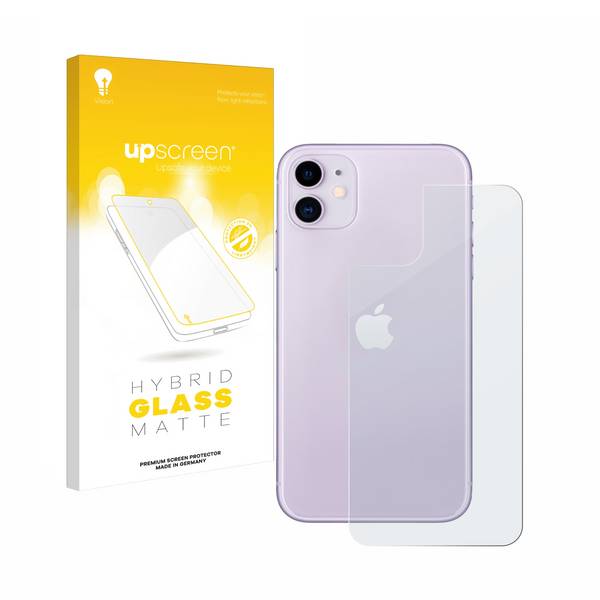 upscreen Flexible Panzerglasfolie für Apple iPhone 11 (Rückseite) Schutzglas 9H Hybridglas Matt Entspiegelt