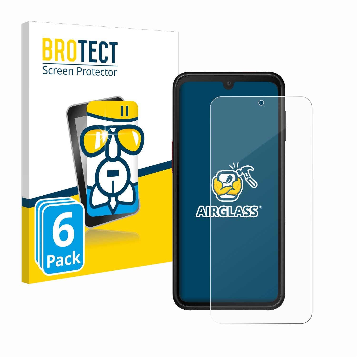 6x BROTECT Schutzglas für Samsung Galaxy XCover 6 Pro Schutzfolie Panzer Folie Glas Display Schutz klar-0