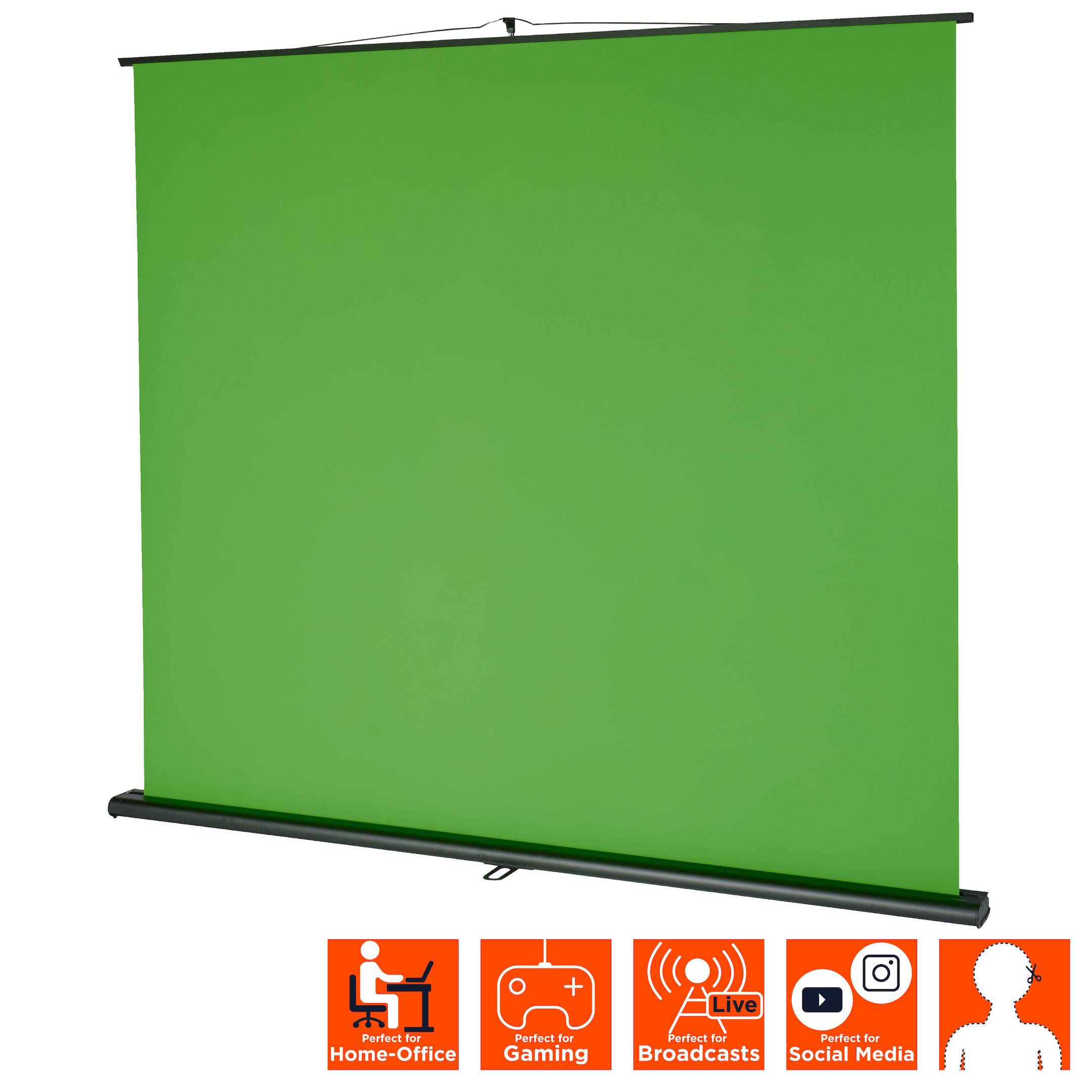 celexon Mobile Lite Chroma Key Green Screen 150 x 200 cm-4