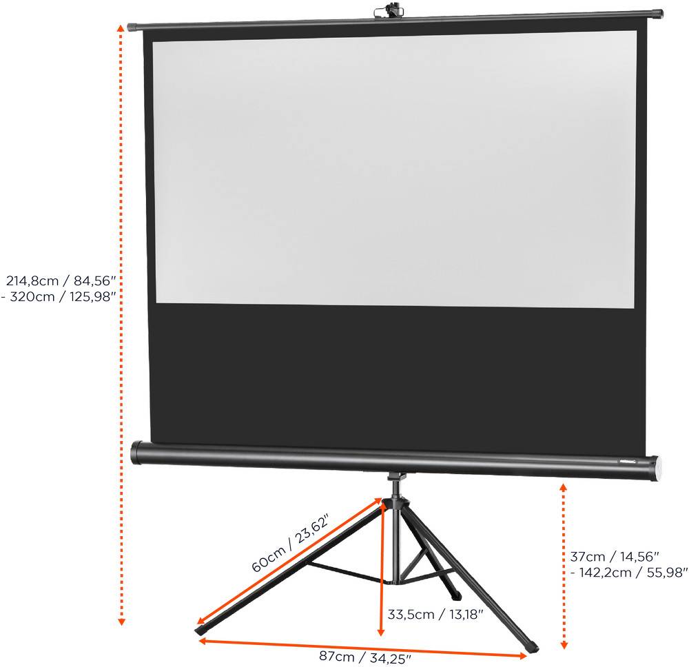 celexon Stativleinwand Economy 219 x 123 cm-4