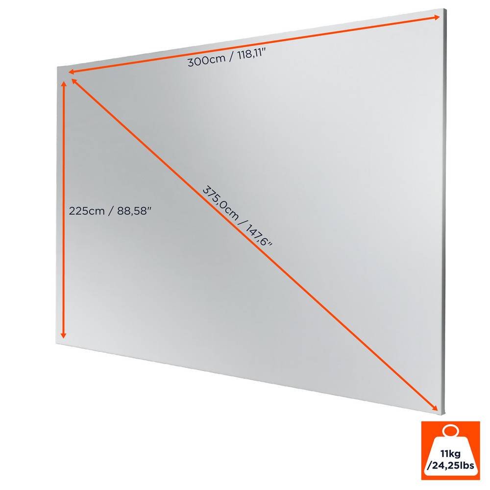 celexon Rahmenleinwand Expert PureWhite 300 x 225 cm-1