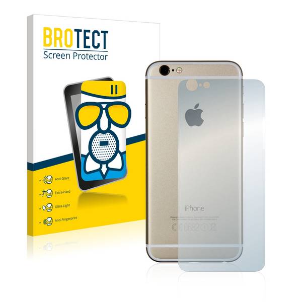 BROTECT AirGlass Flexible Panzerglasfolie für Apple iPhone 6S Rückseite (gesamte Fläche) Matt Entspiegelt
