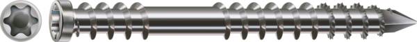 SPAX Terrassenschraube Edelstahl A4 Fixiergewinde Zylinderkopf T-STAR plus CUT-Spitze 6 x 50mm - 100 Stück
