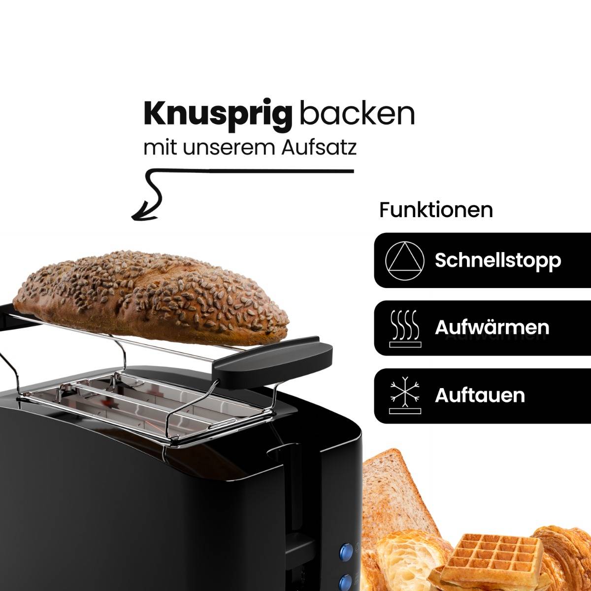 Bomann DA Toaster 2-Scheiben CTC TA 3801 sw-1