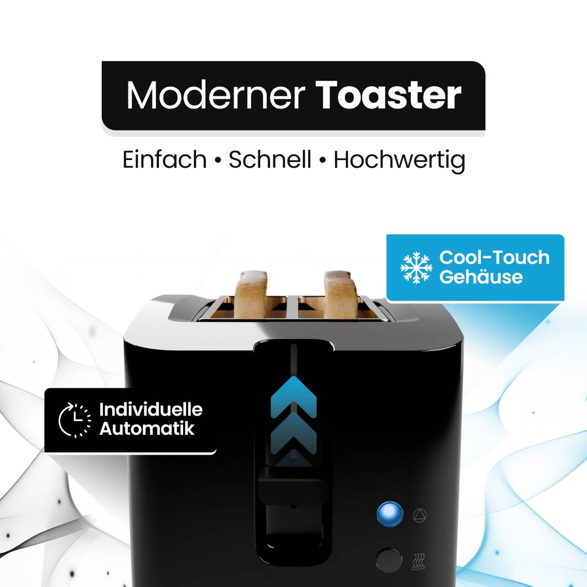 Bomann DA Toaster 2-Scheiben CTC TA 3801 sw-3