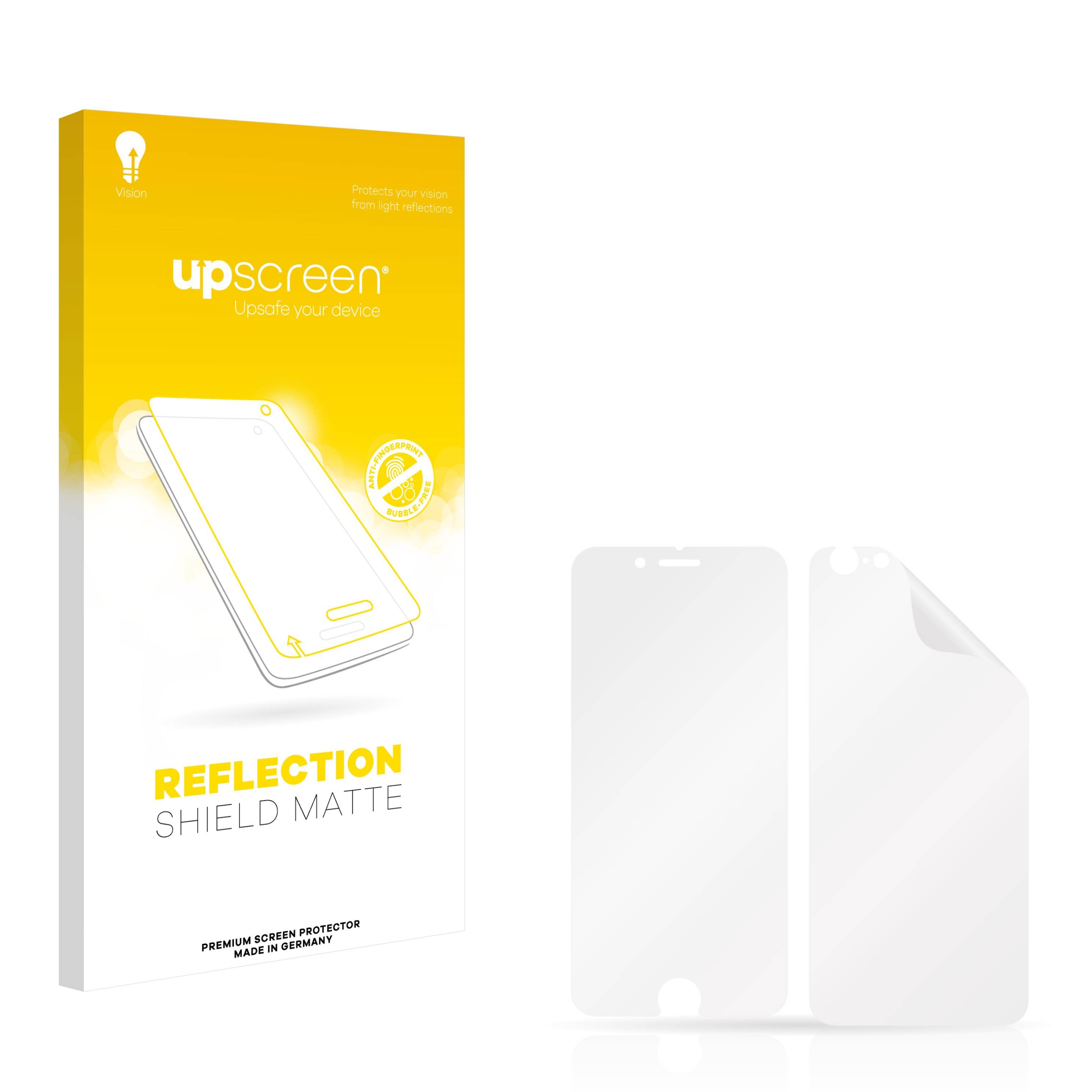 upscreen Schutzfolie für Apple iPhone 6S (Display+Rückseite) Folie Matt Entspiegelt Anti-Reflex-2