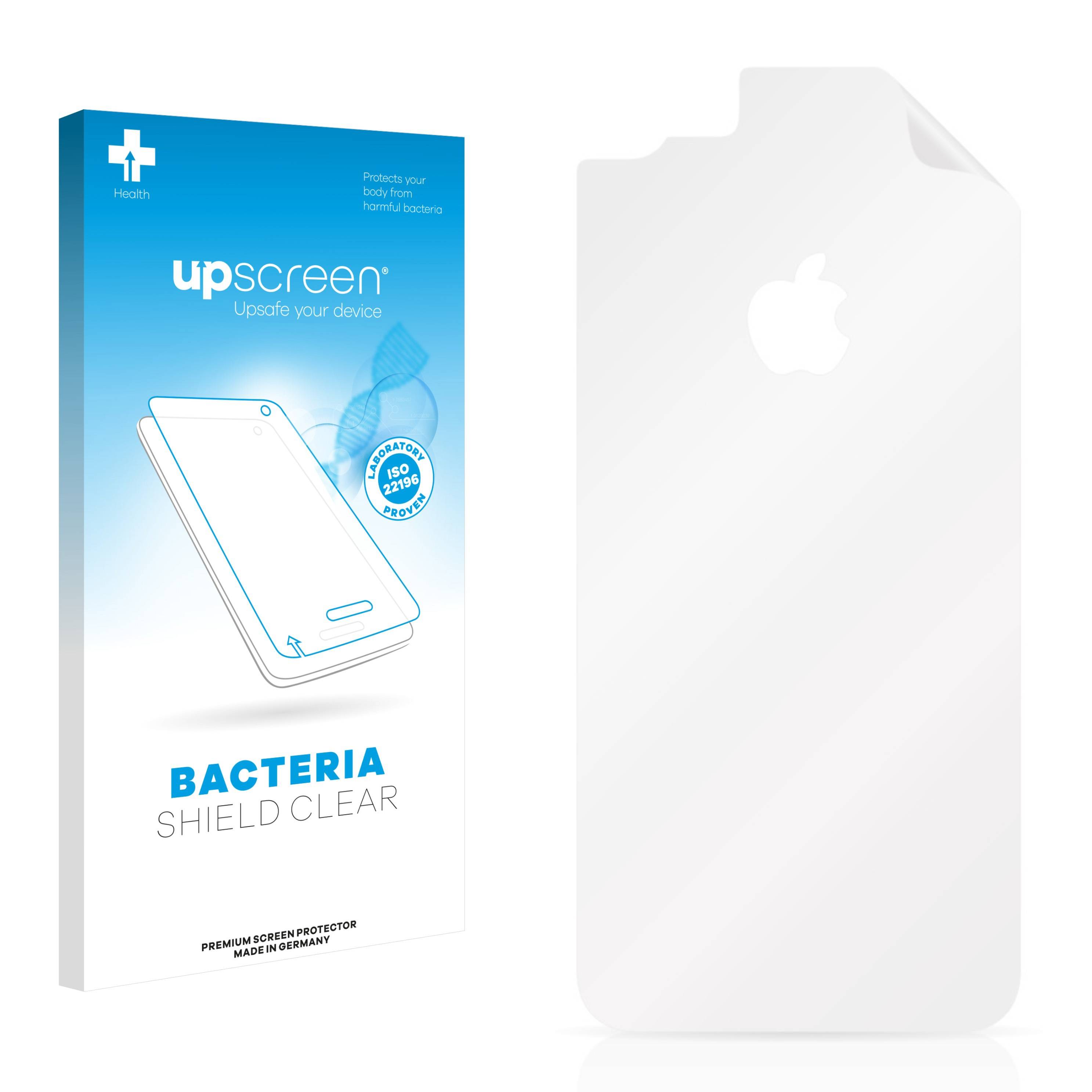 upscreen Schutzfolie für Apple iPhone 7 Rückseite (gesamte Fläche+LogoCut) Antibakterielle Folie Klar Anti-Kratzer-0