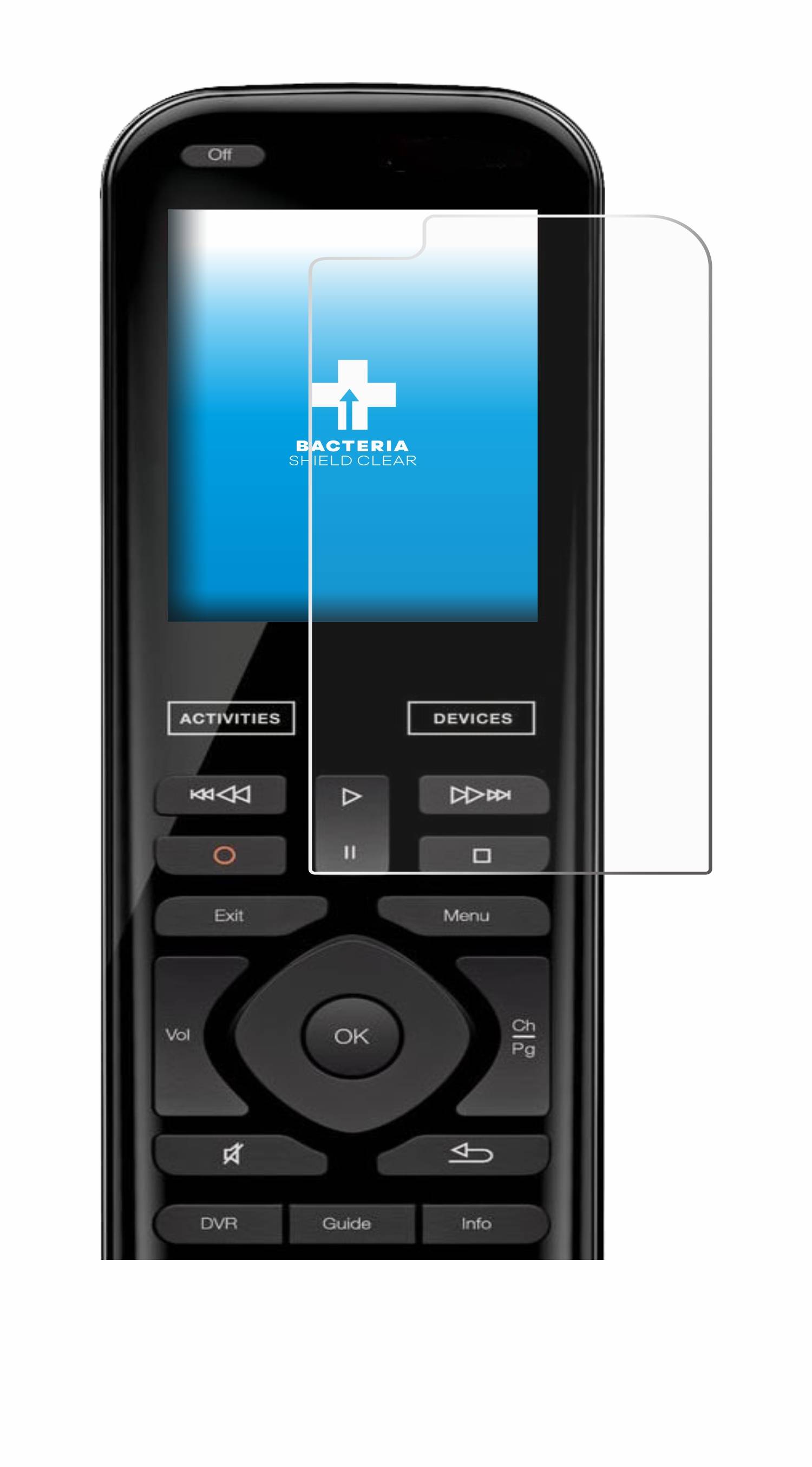 upscreen Schutzfolie für Logitech Harmony 950 Antibakterielle Folie Klar Anti-Kratzer-1