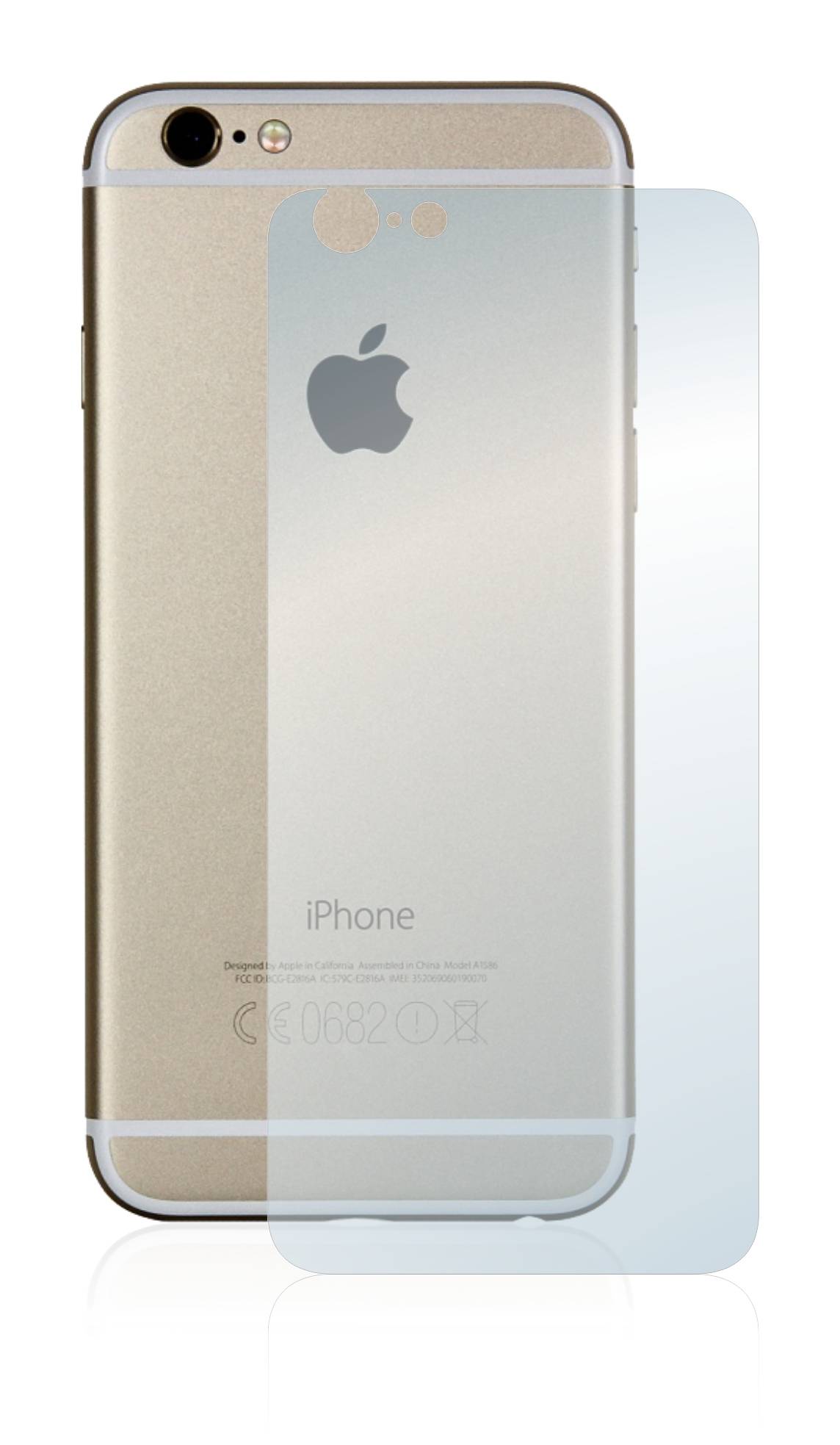 upscreen Schutzfolie für Apple iPhone 6S Rückseite (gesamte Fläche) Kratzschutz Anti-Fingerprint Klar-2