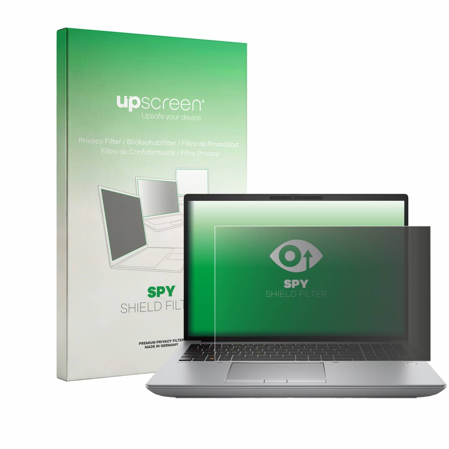 upscreen Blickschutzfilter für HP ZBook Fury 16 G10 Blaulichtfilter Sichtschutz Privacy Anti Spy abnehmbar-0
