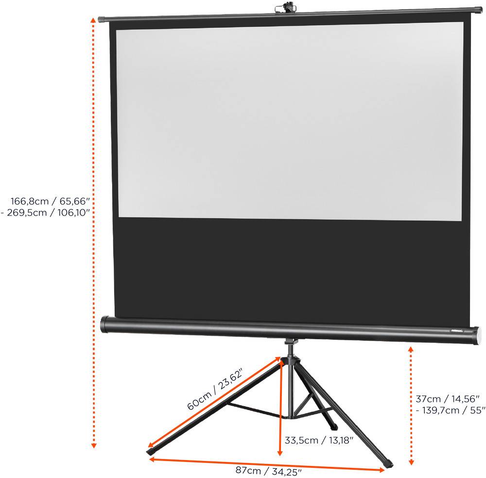 celexon Stativleinwand Economy 133 x 75 cm-4