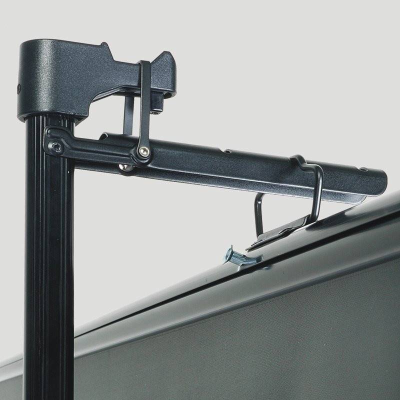 DELUXX Advanced Stativleinwand 1:1 Mattweiss Polaro 172 x 172cm-1