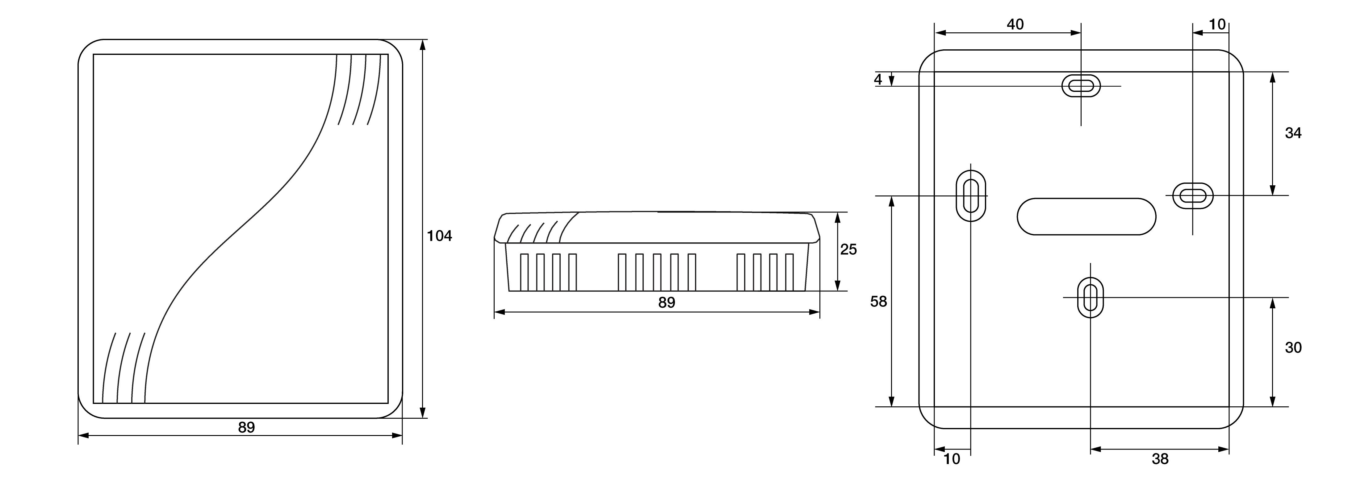 Pt1000 Kl. B 2L Raumfühler-1