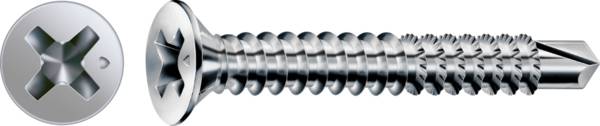 SPAX FEX-A Beschlagschraube Bohrschraube WIROX Grobgewinde Senkkopf Kreuzschlitz Bohrspitze 3,9 x 38mm - 1000 Stück