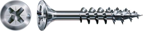 SPAX FEX-H Beschlagschraube Fensterschraube WIROX Teilgewinde Senkkopf Kreuzschlitz 4CUT-Spitze 4 x 40mm - 1000 Stück