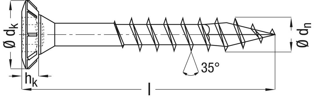 SPAX FEX-H Beschlagschraube Fensterschraube WIROX Teilgewinde Senkkopf Kreuzschlitz 4CUT-Spitze 4 x 40mm - 1000 Stück-1
