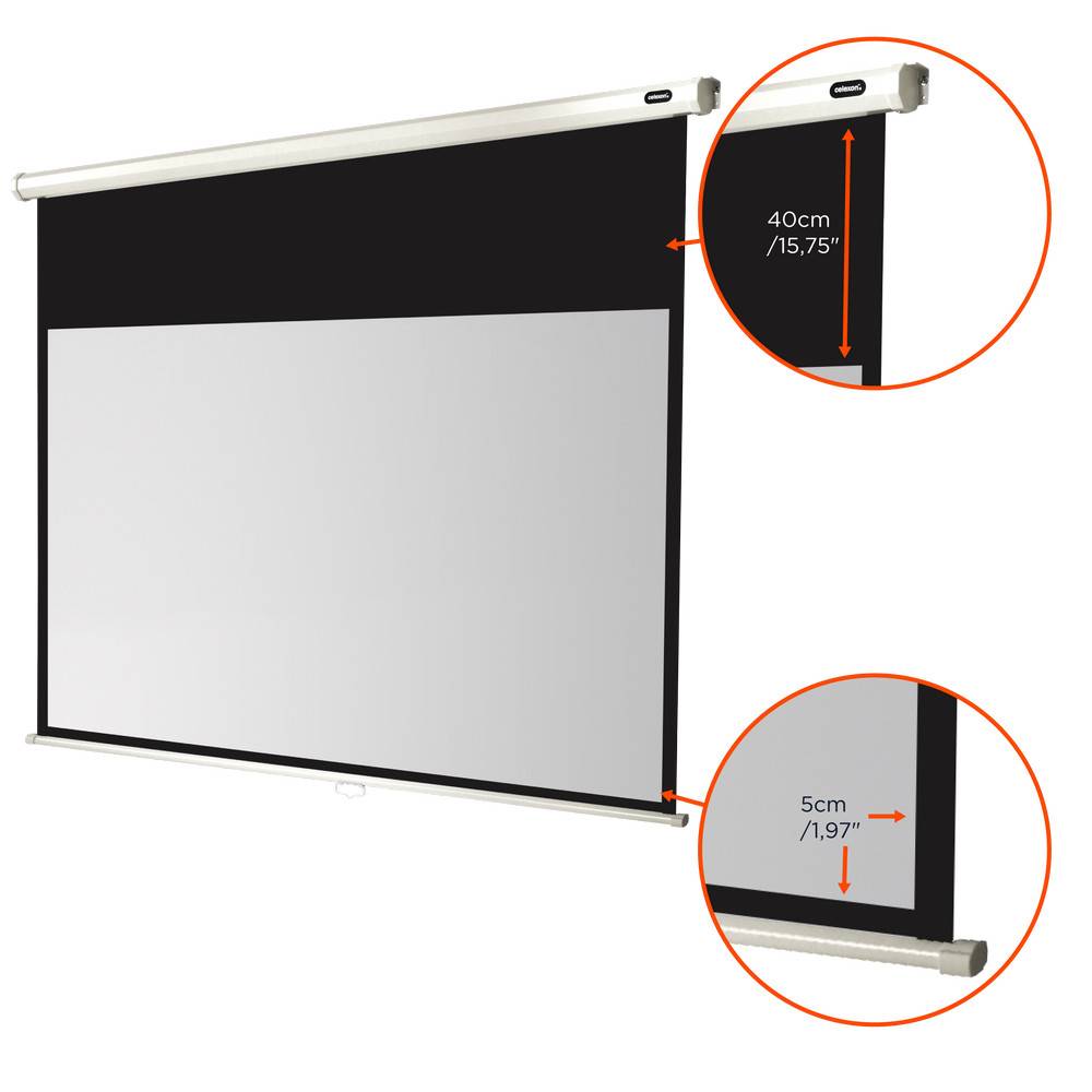celexon Leinwand Rollo Economy 220 x 124 cm - 99"-3