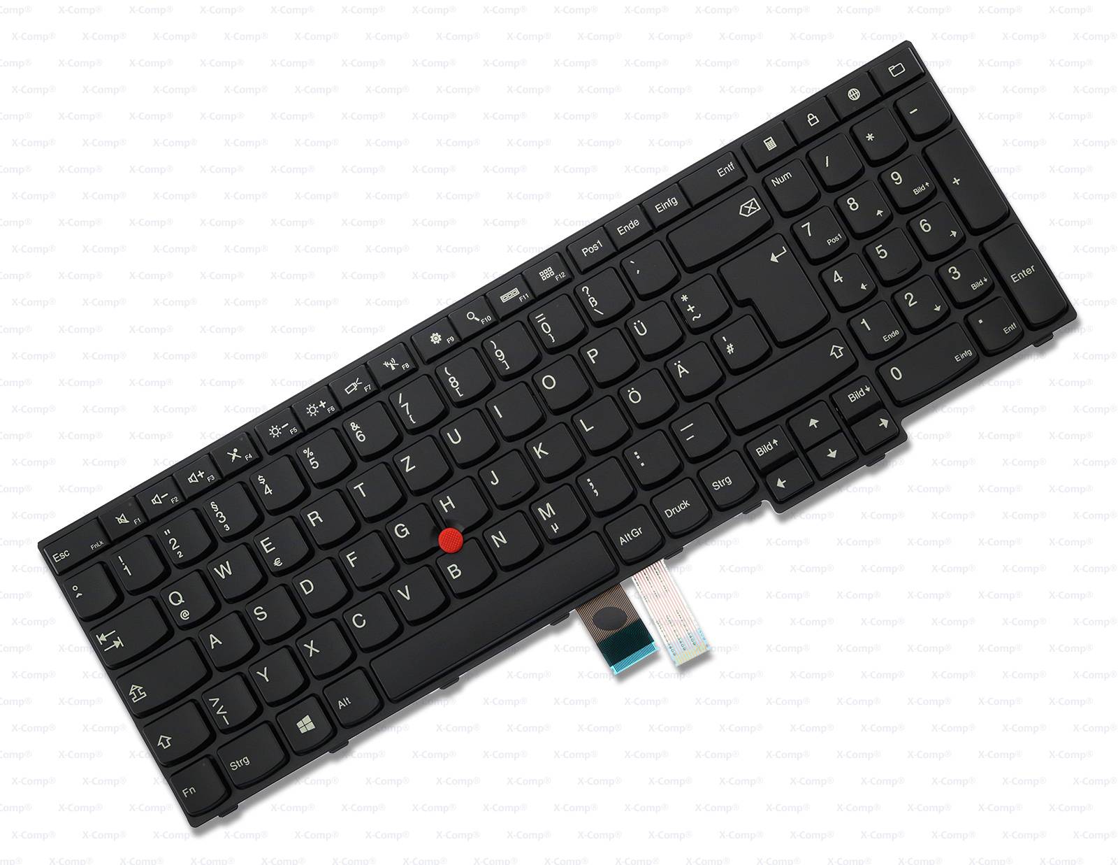 Lenovo ThinkPad E570 20H5, 20H6, E575, 20H8 Tastatur (GER) Schwarz mit Rahmen inkl. Pointer