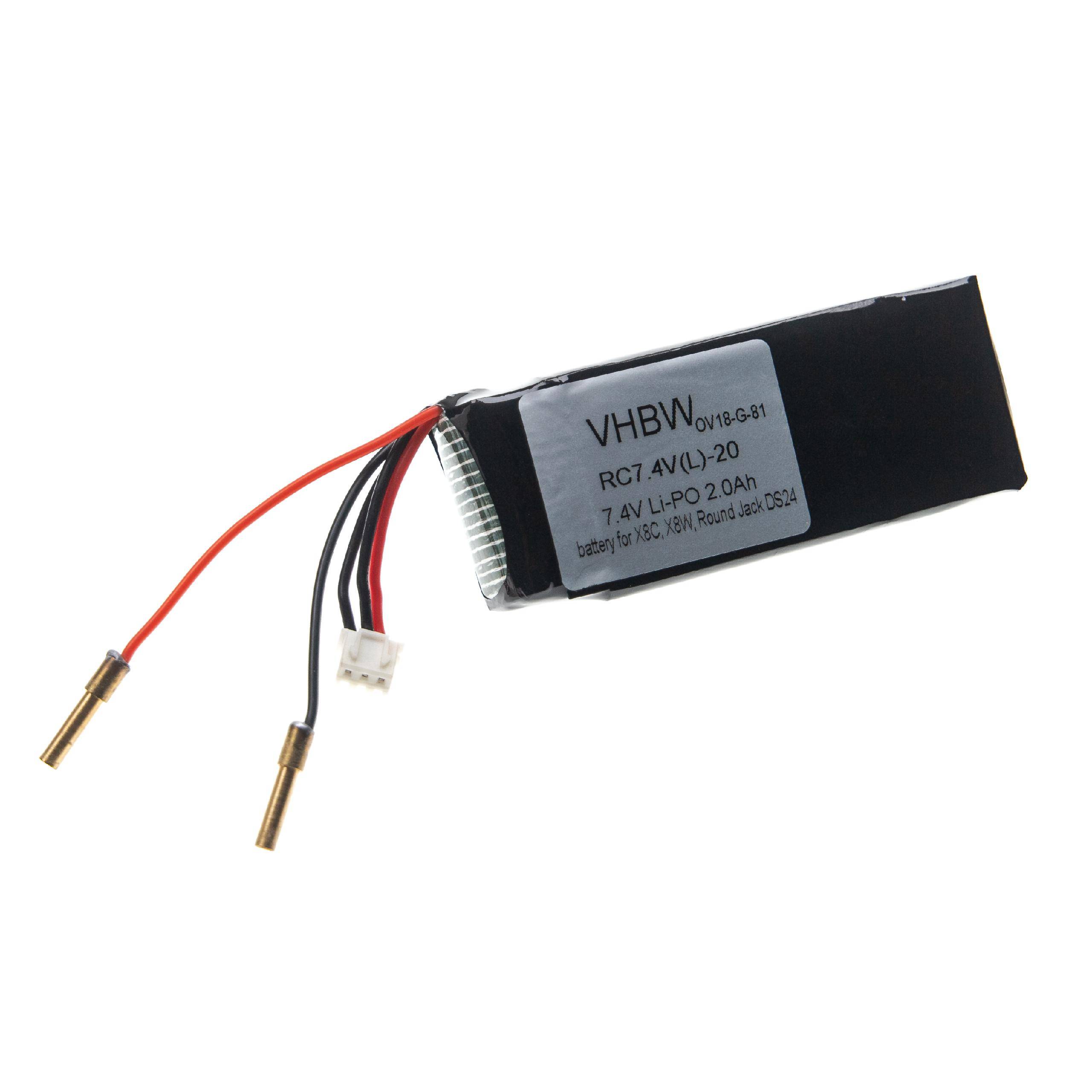 vhbw Akku Ersatz für Syma 903480 | für Drohne Multicopter Quadrocopter (2000 mAh, 7,4 V, Li-Polymer)-0