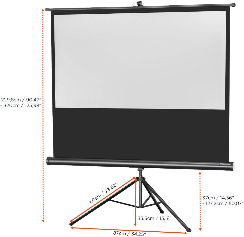 celexon Stativleinwand Economy 244 x 138 cm-4