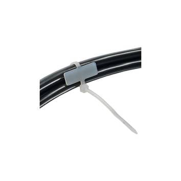 InLine® Kabelbin., Länge 100mm, Breite 2,5mm, Markierfeld quer 8x24mm,100er Pack