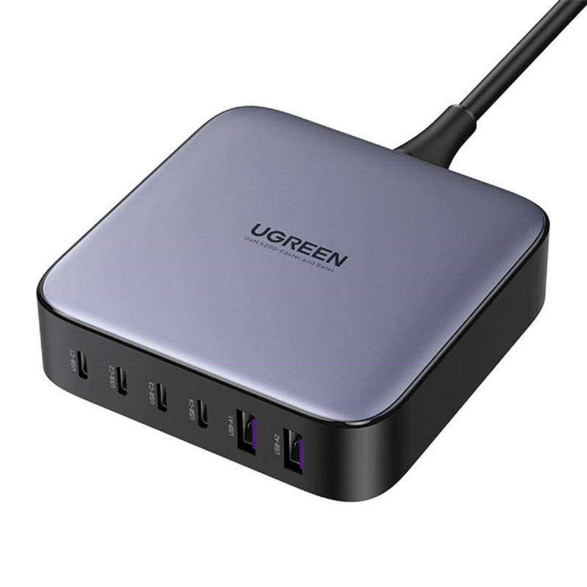 UGREEN 200W Desktop-Ladegerät Fast Charger Schnellladegerät 2USB-A+4USB-C-0