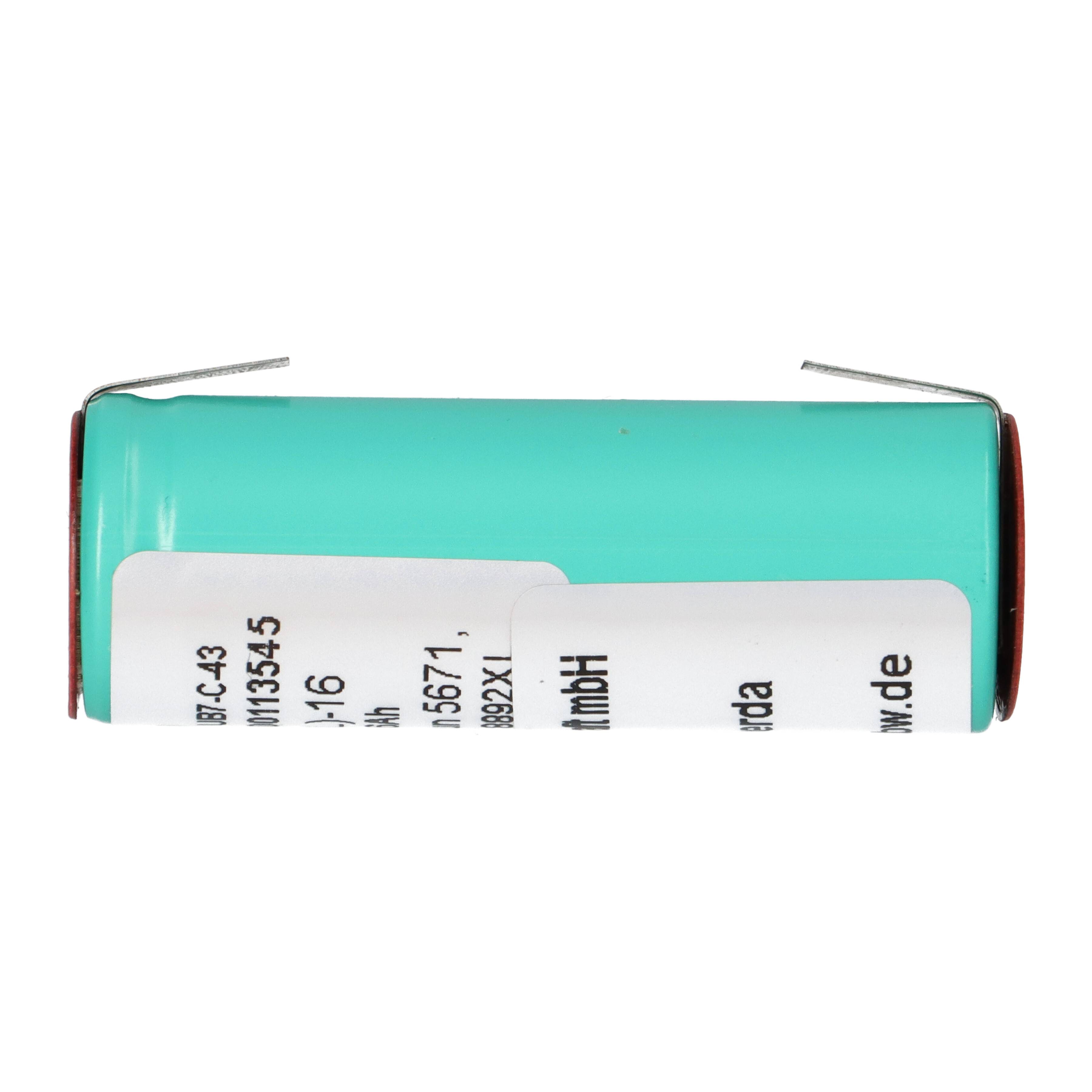 Rasierer-Akku 3,7V 1600mAh Li-Ion passend für Braun 5671 Philips Norelco 8892XL-3