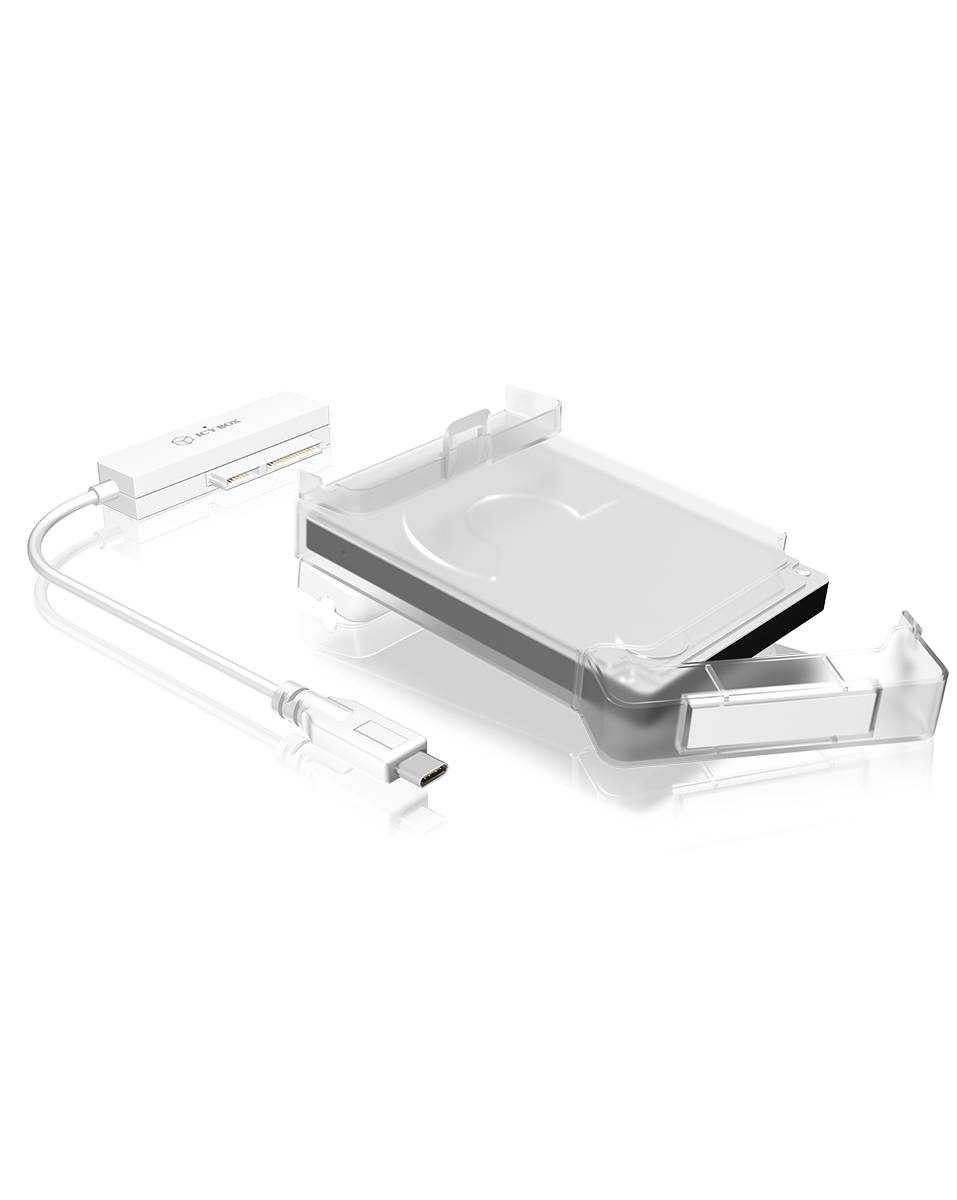 IB-AC703-C, USB 3.2 zu 2,5" SATA Festplatten (9,5 mm Höhe) Adapter Kabel mit Schutzbox, Zugriff LED-2