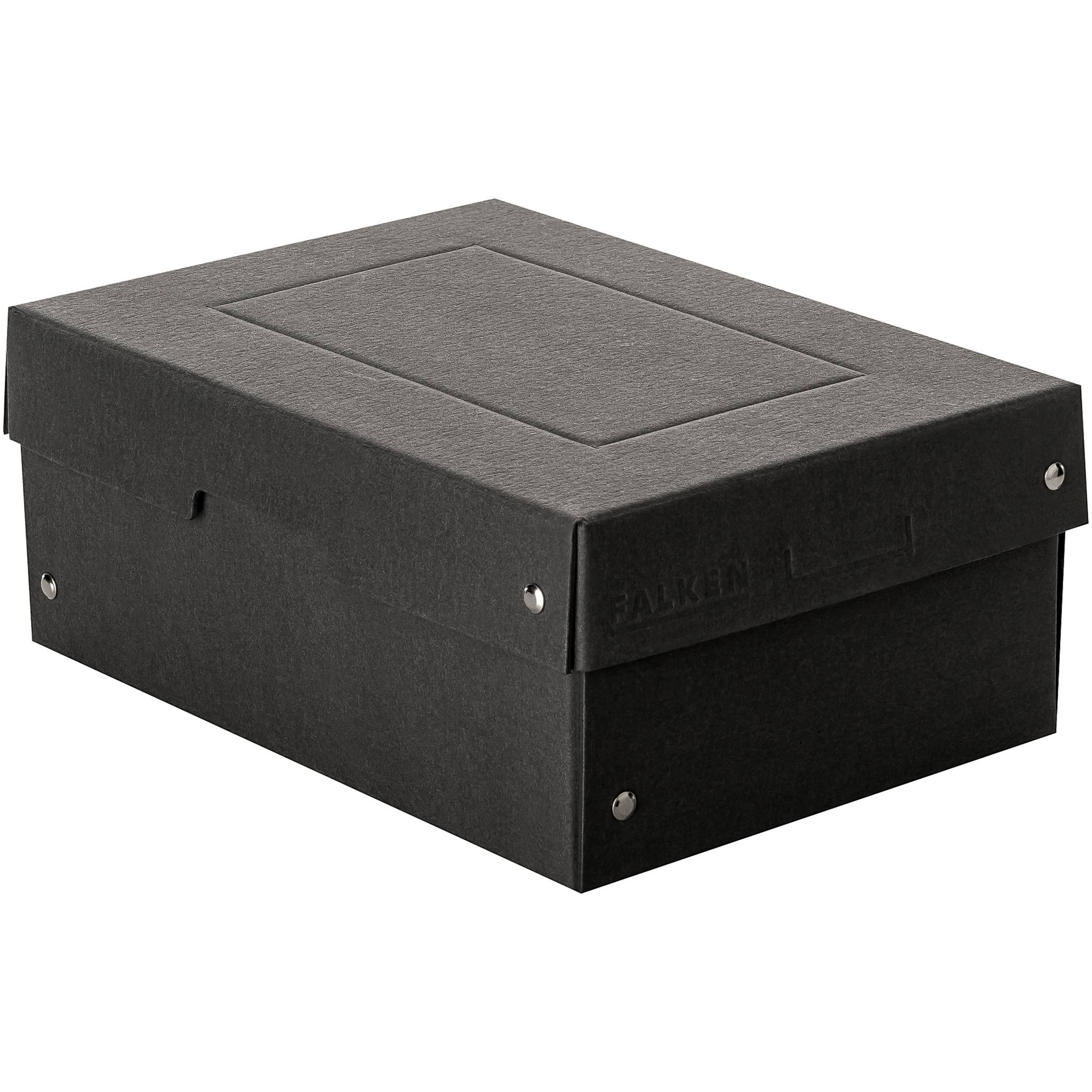 Falken 5x PURE Box Black DIN A5, Füllhöhe 100 mm schwarz - Schwarz - 22001720F-0