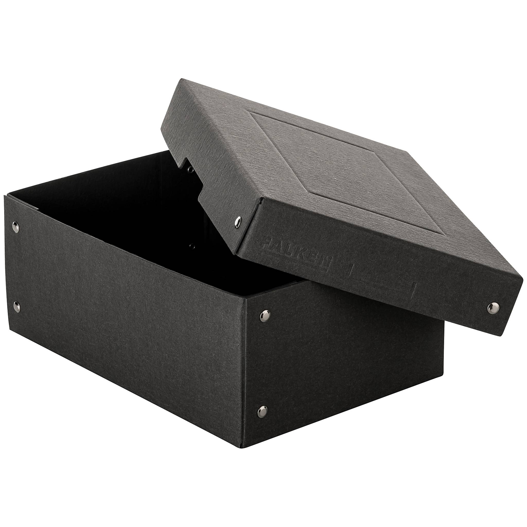 Falken 5x PURE Box Black DIN A5, Füllhöhe 100 mm schwarz - Schwarz - 22001720F-3