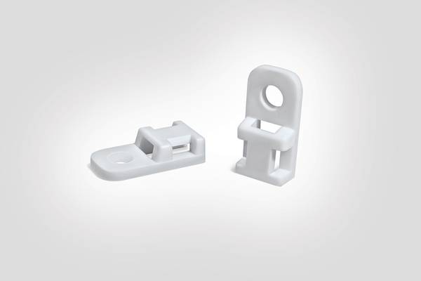 HellermannTyton Schraubsockel 20,4x10,2mm, weiß CTAM1-PA66-WH 100 20,4 mm, 10,2 5,1 5 mm-0