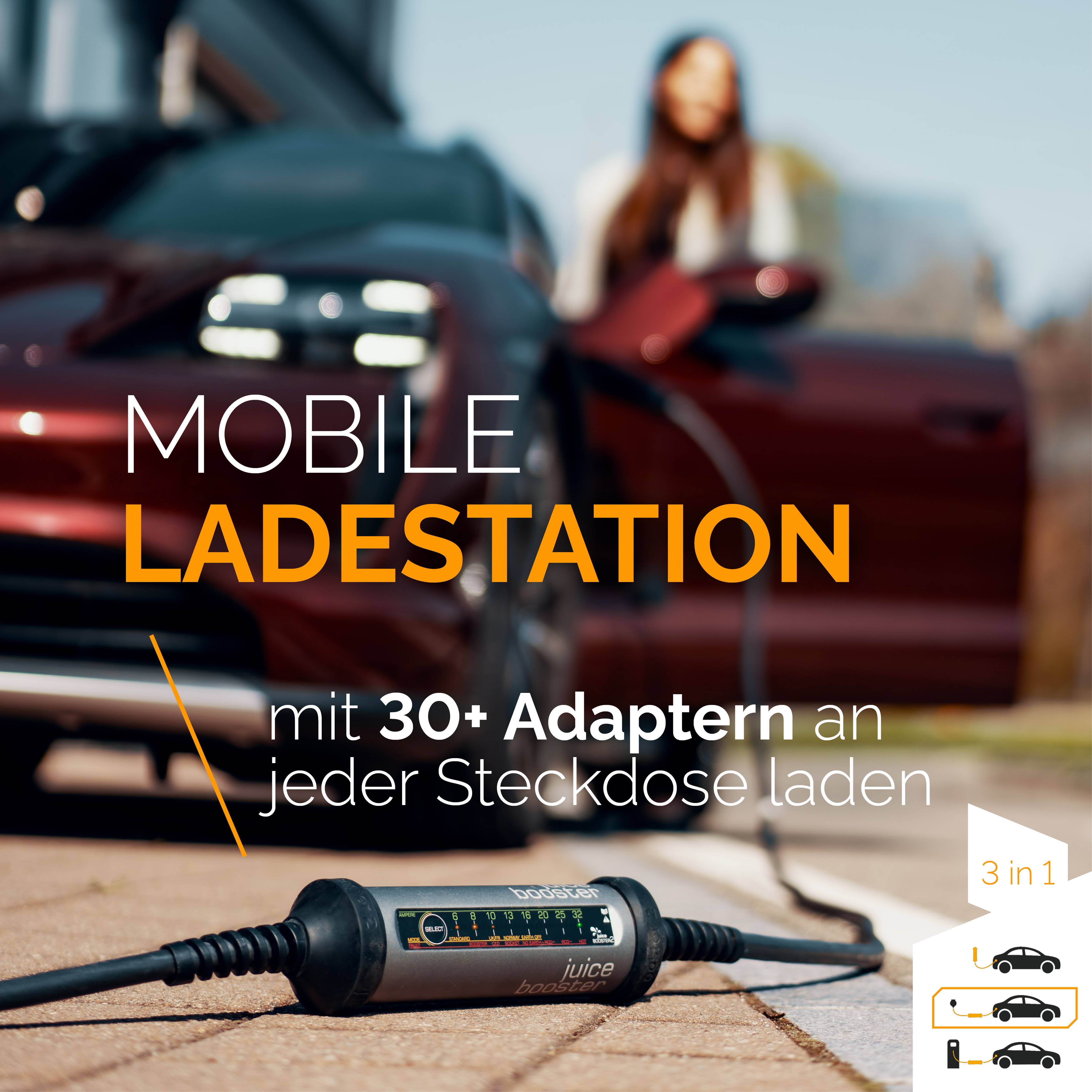 juice technology Juice Booster 2 Basic Mobile Ladestation Typ 2 Mode 2 32 A Anzahl Anschlüsse 1 22 kW RFID-3