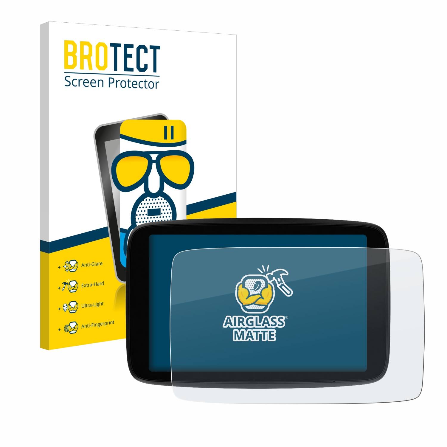 BROTECT Entspiegelungs Schutzglas für TomTom GO Expert Plus 7" Schutzfolie Panzer Folie Glas Display Schutz matt-0