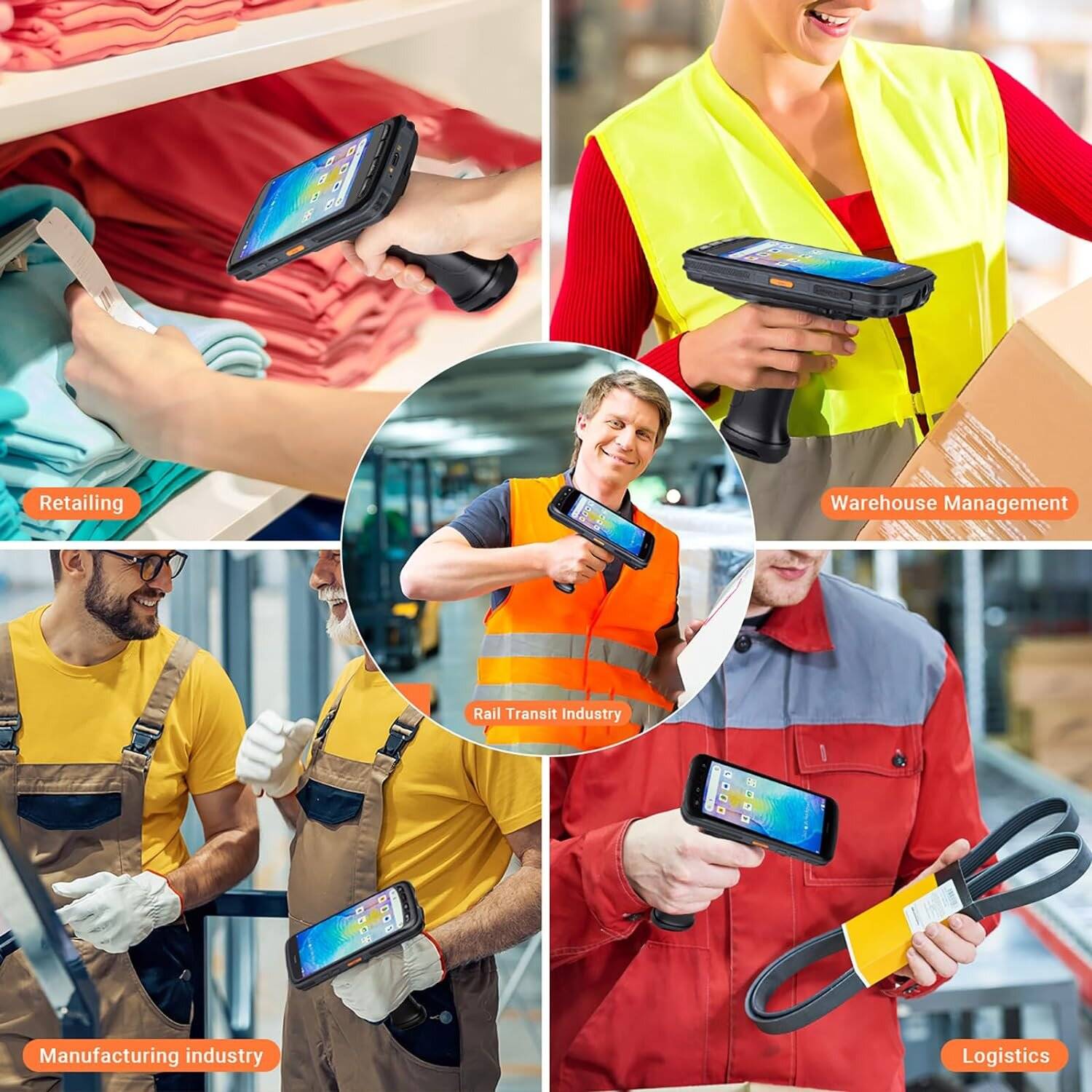Tera Pro PDA Handheld Barcode Scanner mit Ladestation POS Terminal Mobiler Computer Tera-P172-5