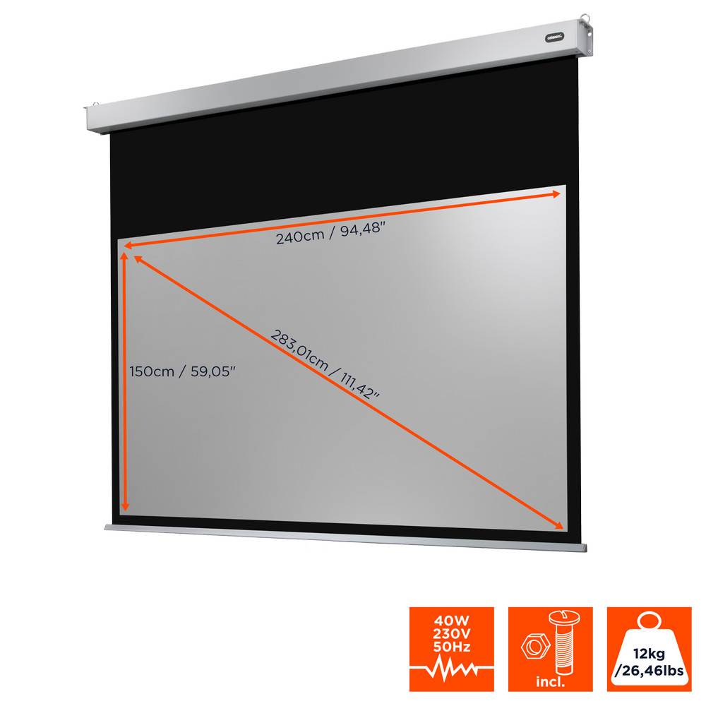 celexon Leinwand Motor Professional Plus 240 x 150 cm-1
