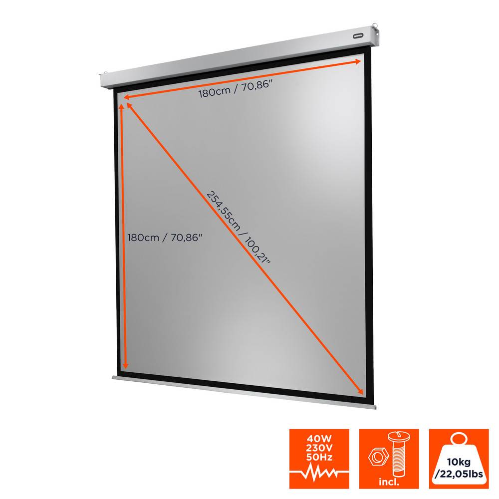 celexon Leinwand Motor Professional Plus 180 x 180 cm-4