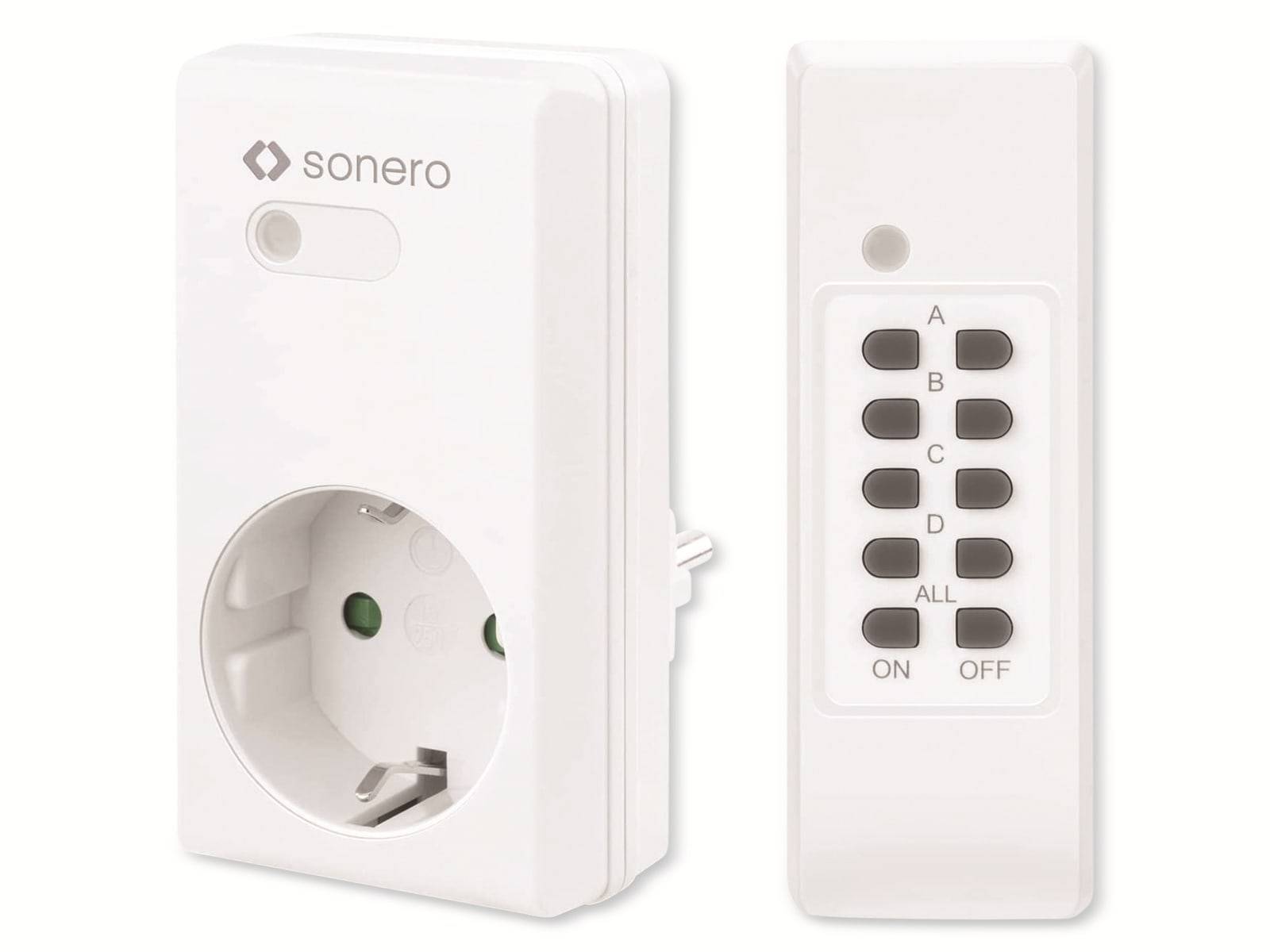 SONERO Funksteckdosen-Set S-RCS201, Indoor-0