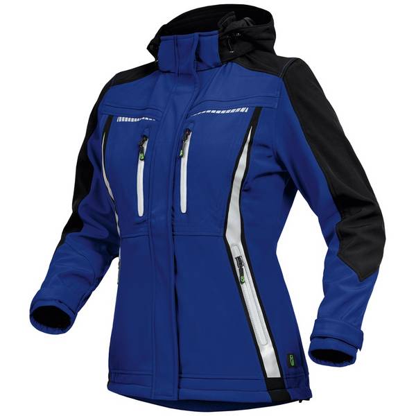 Leibwächter Sommer-Softshelljacke Damen FLXDS Gr. 48 kornblau/schwarz