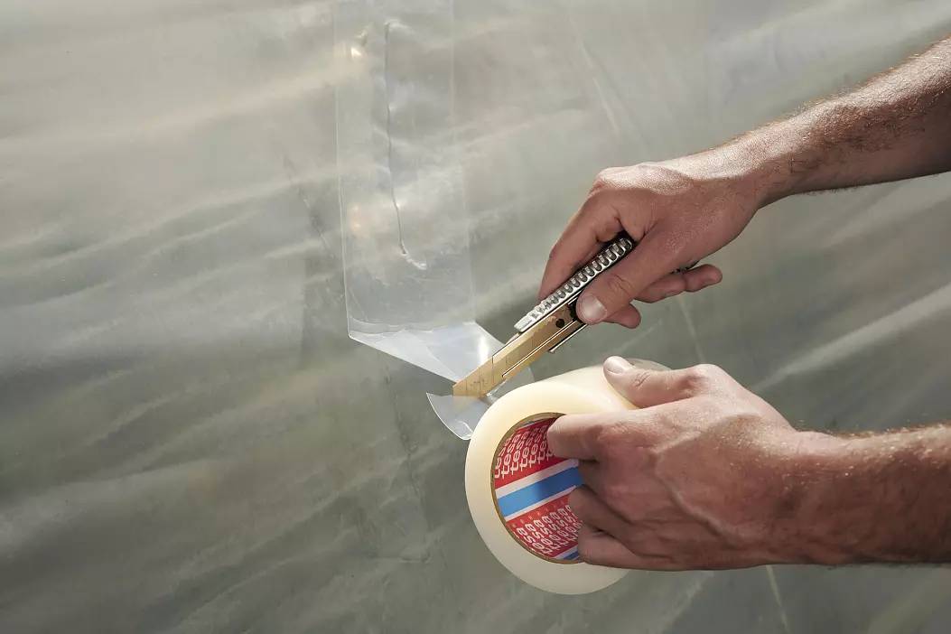 tesa 4646, PE Repair Tape, 33m x 100mm, transparent-1