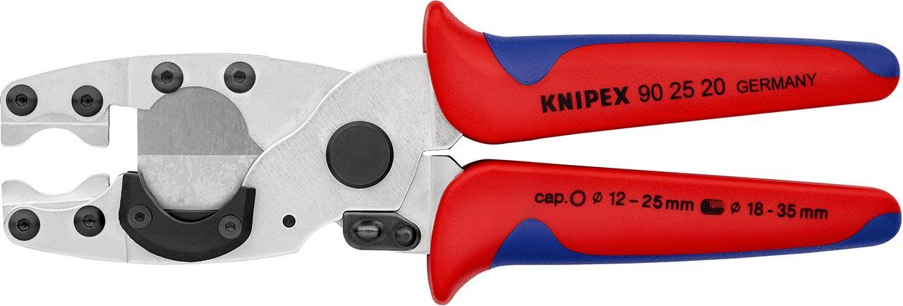 Knipex Rohrschneider, für Verbund- und Schutzrohr verzinkt, mit Mehrkomponenten-Hüllen 210 mm - 902520SB-1