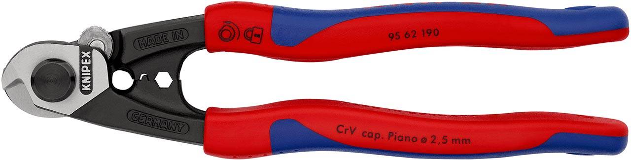 Knipex 95 62 190 SB Drahtseilschere-0