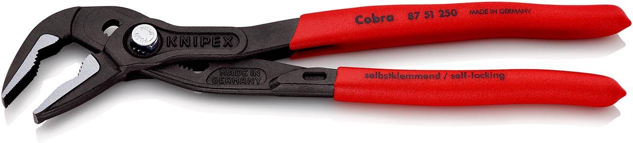 Cobra® ES Wasserpumpenzange, Überzug aus Kunststoff, grau, 250 mm, SB-1
