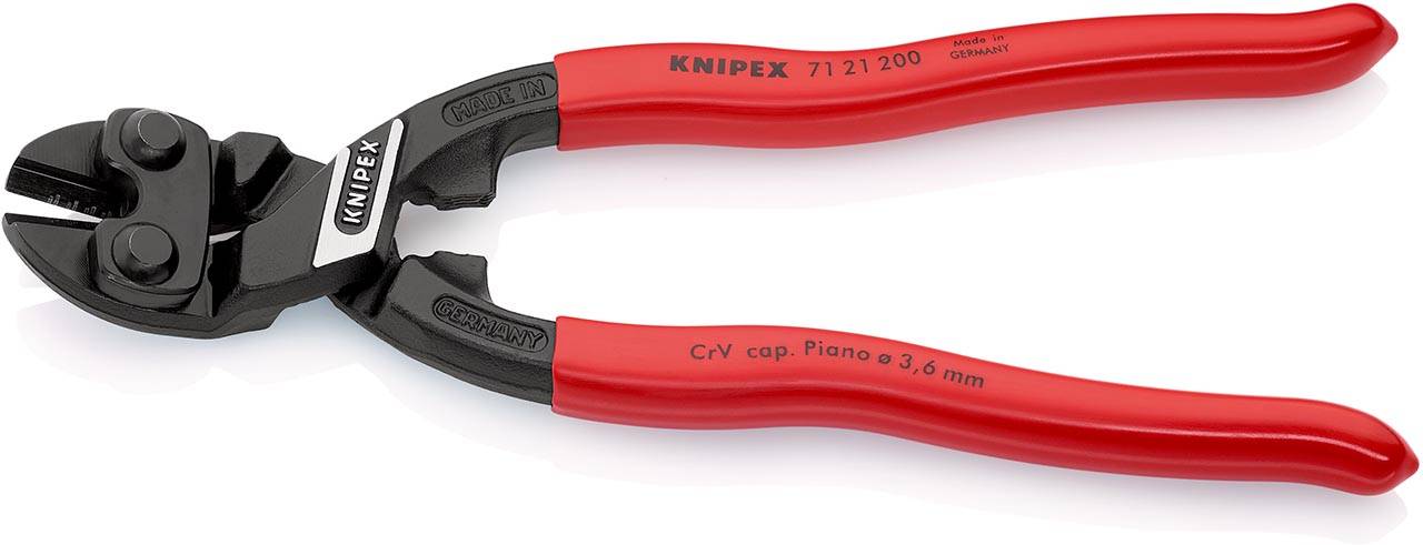 Cobolt®Kompakt-Bolzenschneider mit Öse, 20° abgewinkelt, schwarz, 200 mm, SB-1