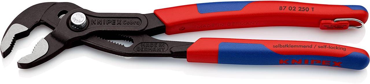 Cobra® mit Befestigungsöse, Mehrkomponenten-Hüllen, grau, 250 mm-1